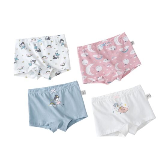 Wholesale Girls Cotton Boxer Briefs H806 | Custom Kids Sleepwear OEM Nuohua