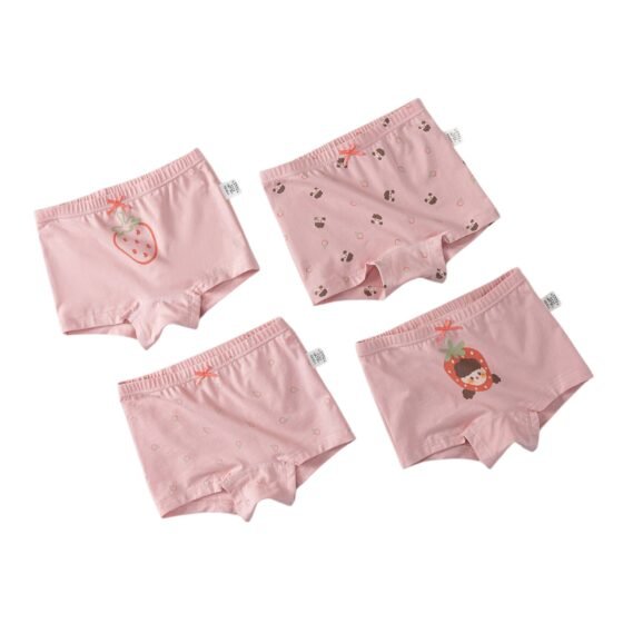 Wholesale Girls Cotton Boxer Briefs H806 | Custom Kids Sleepwear OEM Nuohua