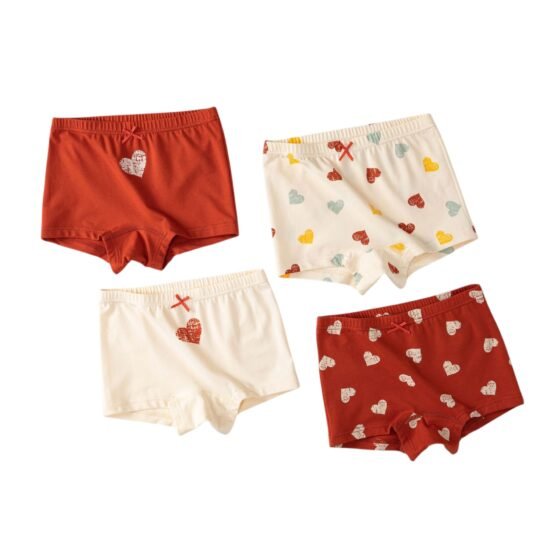 Wholesale Girls Cotton Boxer Briefs H806 | Custom Kids Sleepwear OEM Nuohua