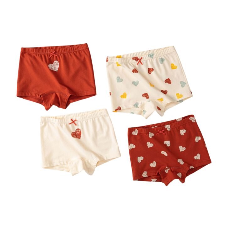 Wholesale Girls Cotton Boxer Briefs H806 | Custom Kids Sleepwear OEM Nuohua
