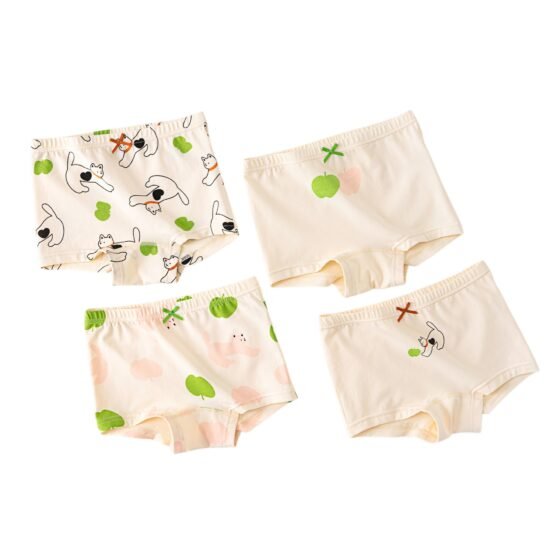 Wholesale Girls Cotton Boxer Briefs H806 | Custom Kids Sleepwear OEM Nuohua