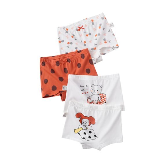 Wholesale Girls Cotton Boxer Briefs H806 | Custom Kids Sleepwear OEM Nuohua
