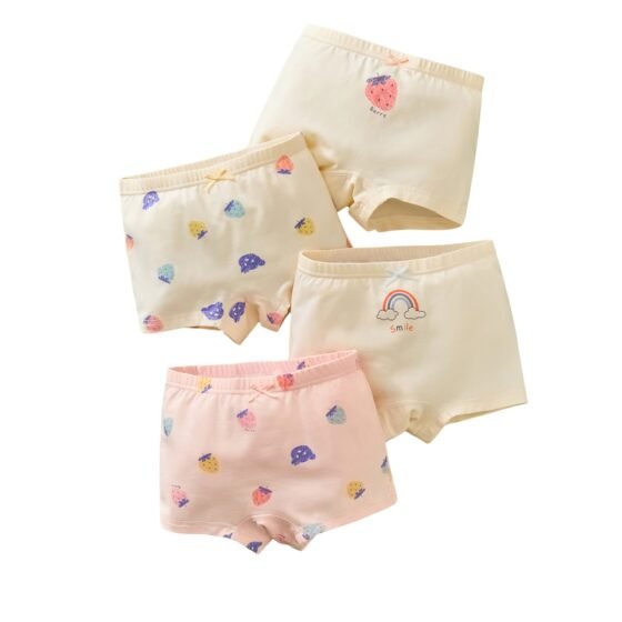 Wholesale Girls Cotton Boxer Briefs H977 | Custom Kids Sleepwear OEM Nuohua