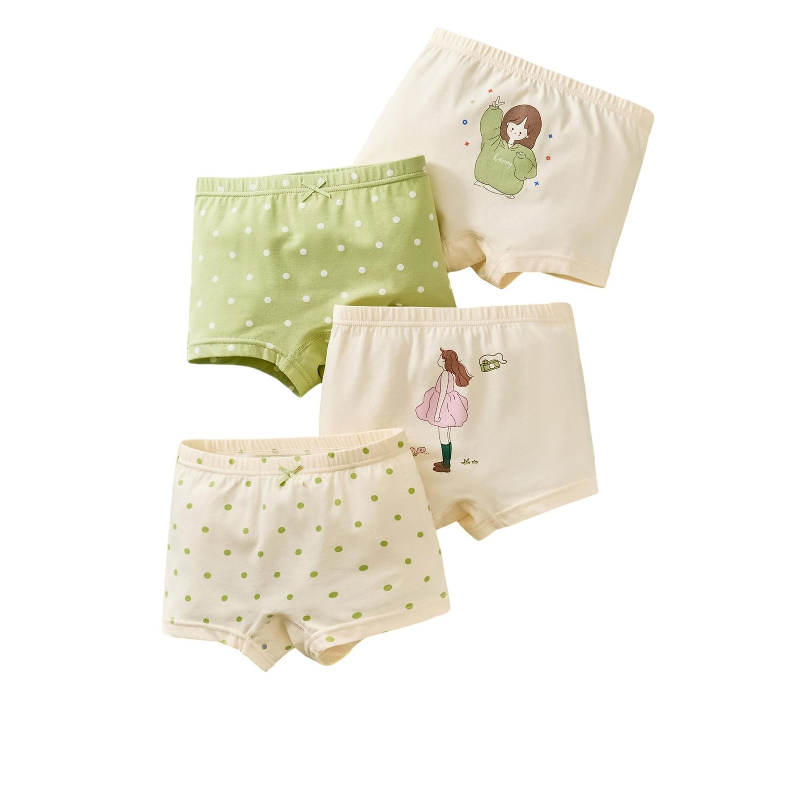 Wholesale Girls Cotton Boxer Briefs H977 | Custom Kids Sleepwear OEM Nuohua