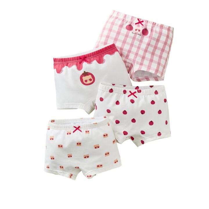 Wholesale Girls Cotton Boxer Briefs H977 | Custom Kids Sleepwear OEM Nuohua