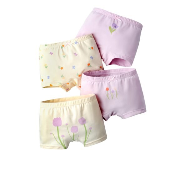 Wholesale Girls Cotton Boxer Briefs H977 | Custom Kids Sleepwear OEM Nuohua
