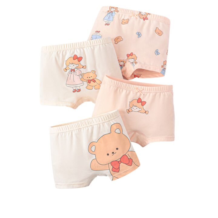 Wholesale Girls Cotton Boxer Briefs H977 | Custom Kids Sleepwear OEM Nuohua