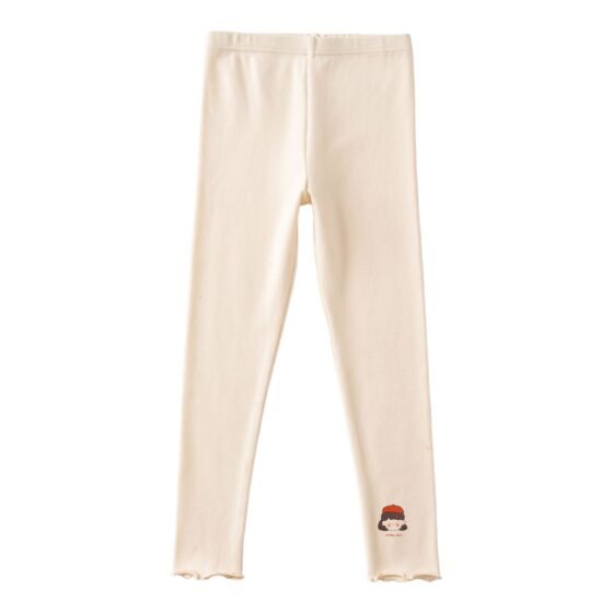 Wholesale Girls Brushed Cotton Thermal Leggings Pants  | Custom Kids Sleepwear OEM Nuohua