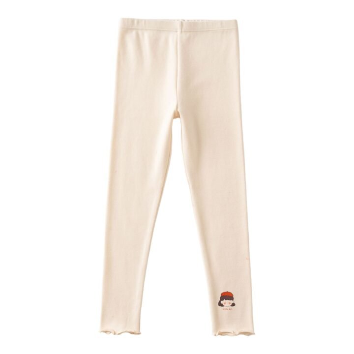 Wholesale Girls Brushed Cotton Thermal Leggings Pants  | Custom Kids Sleepwear OEM Nuohua