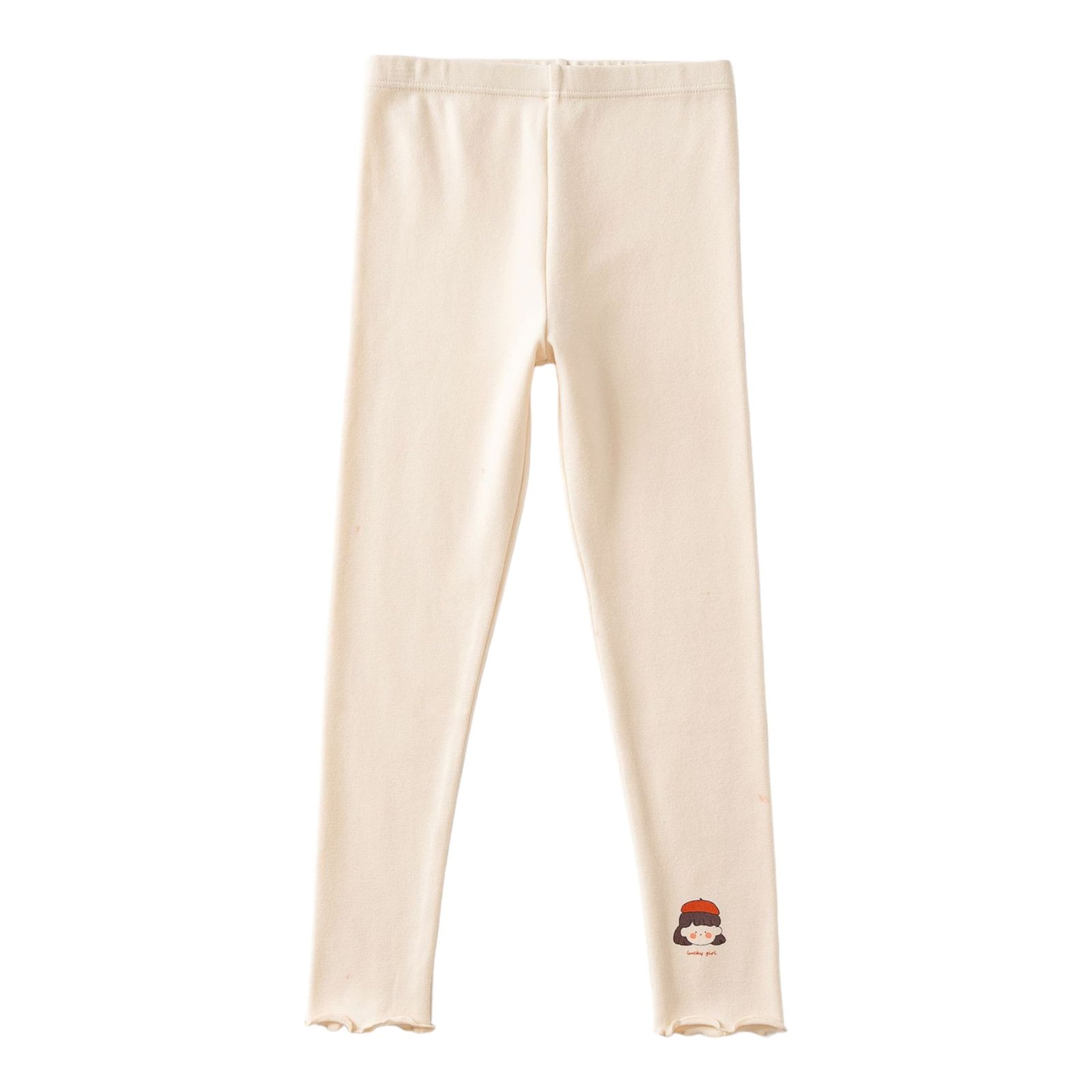 Wholesale Girls Brushed Cotton Thermal Leggings Pants  | Custom Kids Sleepwear OEM Nuohua