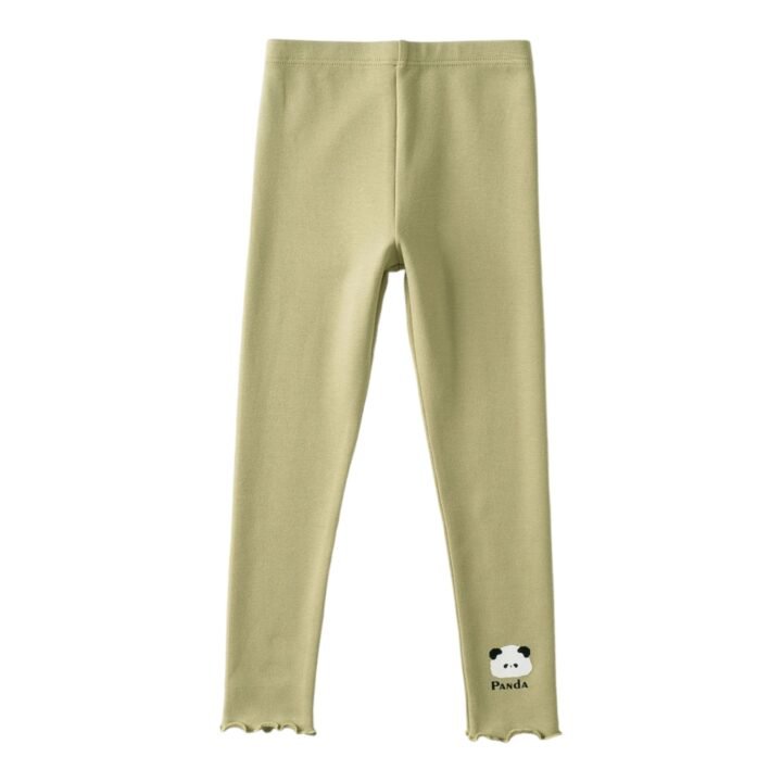 Wholesale Girls Brushed Cotton Thermal Leggings Pants  | Custom Kids Sleepwear OEM Nuohua
