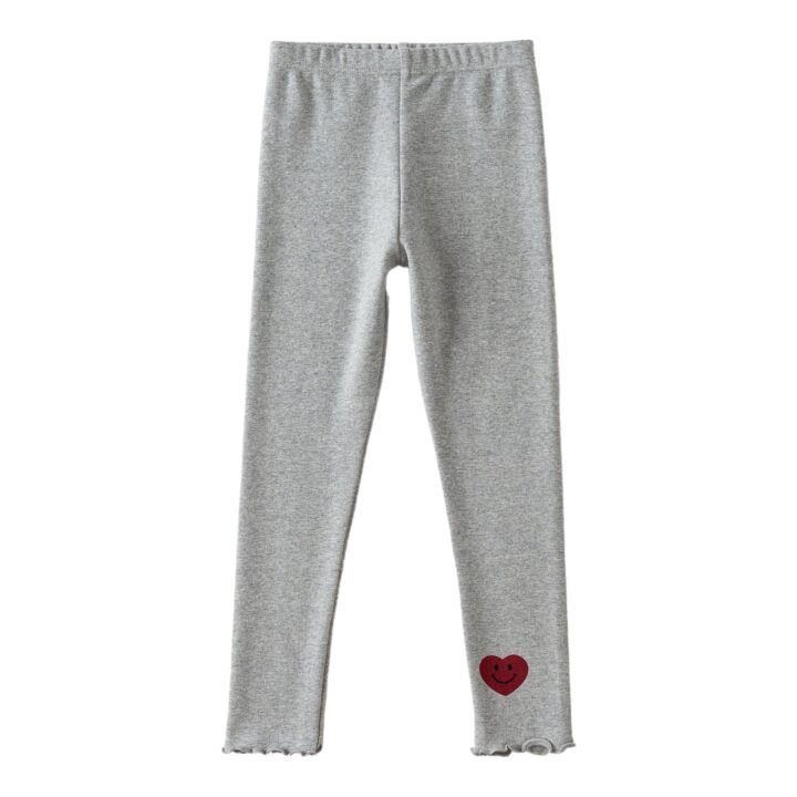 Wholesale Girls Brushed Cotton Thermal Leggings Pants  | Custom Kids Sleepwear OEM Nuohua