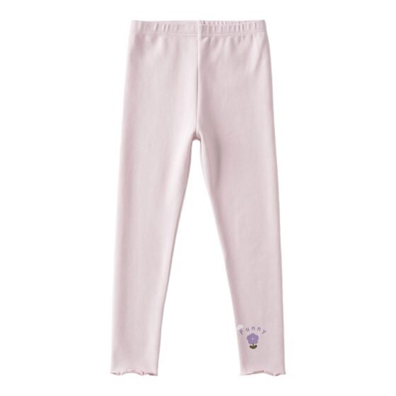 Wholesale Girls Brushed Cotton Thermal Leggings Pants  | Custom Kids Sleepwear OEM Nuohua