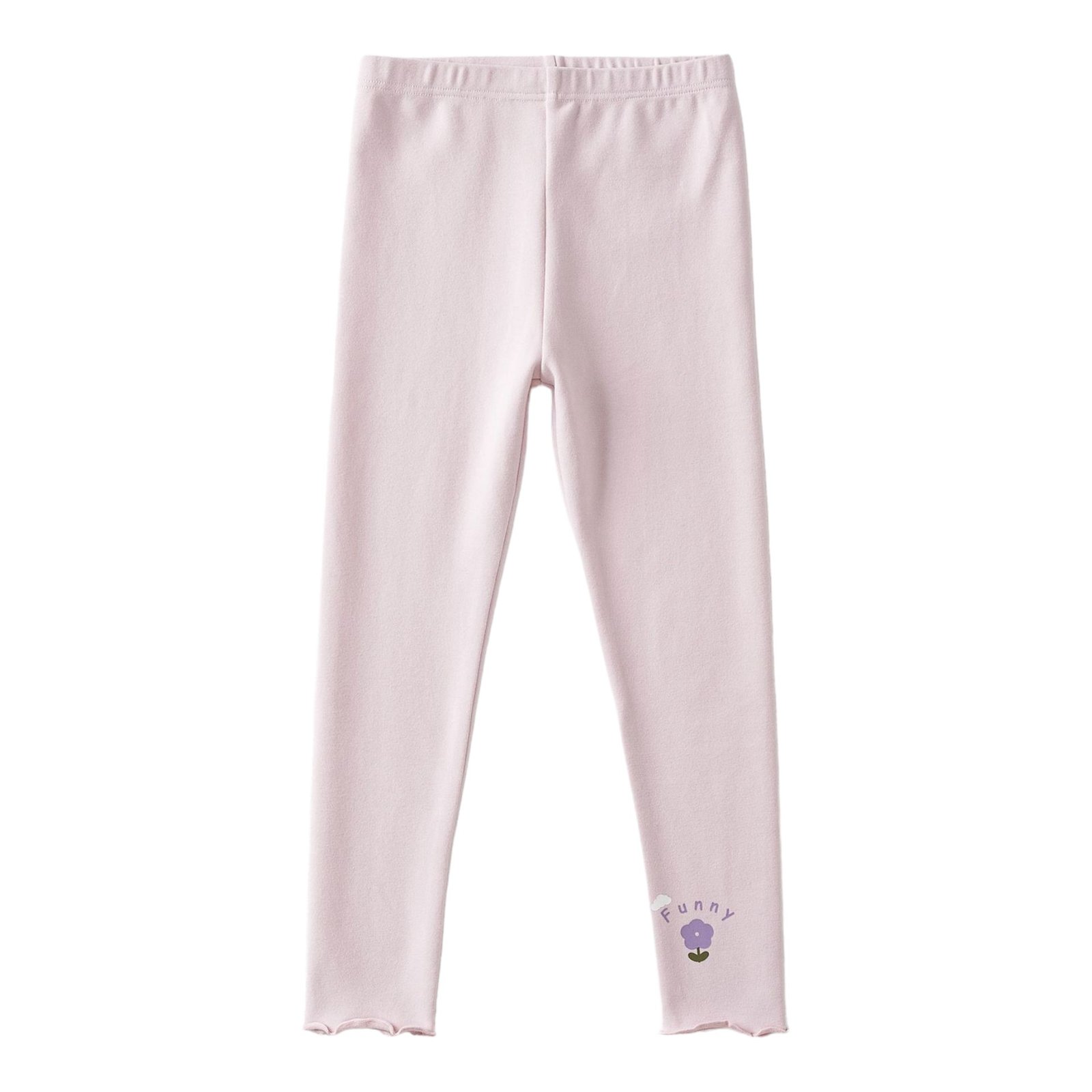 Wholesale Girls Brushed Cotton Thermal Leggings Pants  | Custom Kids Sleepwear OEM Nuohua