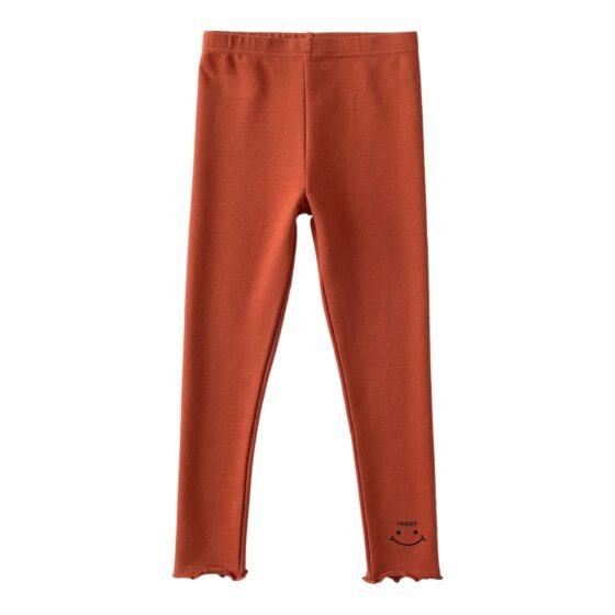 Wholesale Girls Brushed Cotton Thermal Leggings Pants  | Custom Kids Sleepwear OEM Nuohua