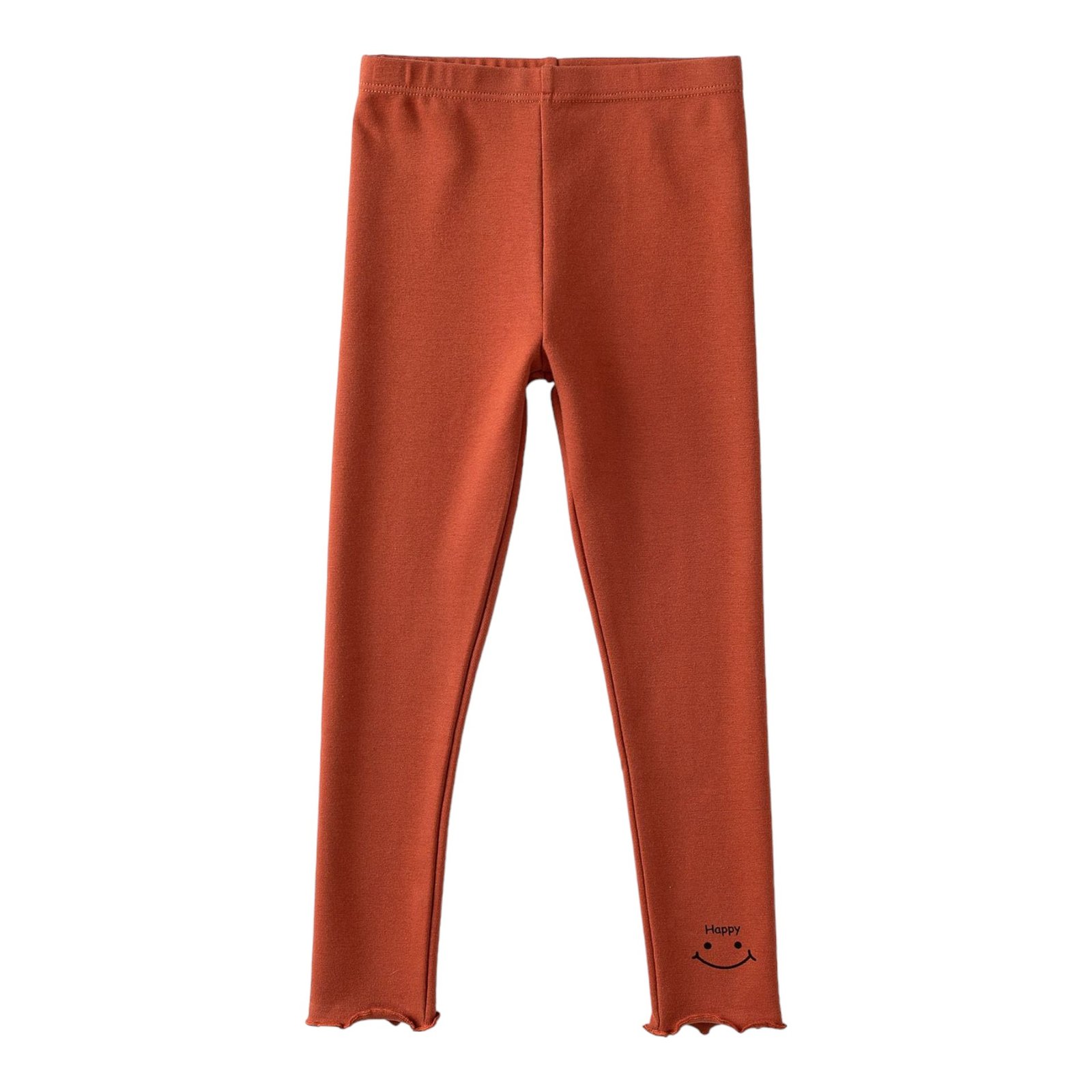 Wholesale Girls Brushed Cotton Thermal Leggings Pants  | Custom Kids Sleepwear OEM Nuohua