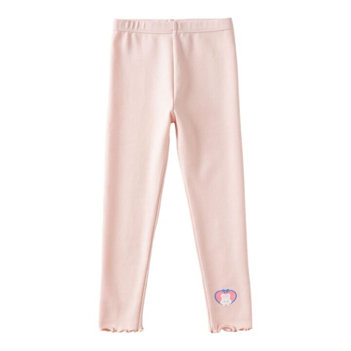 Wholesale Girls Brushed Cotton Thermal Leggings Pants  | Custom Kids Sleepwear OEM Nuohua
