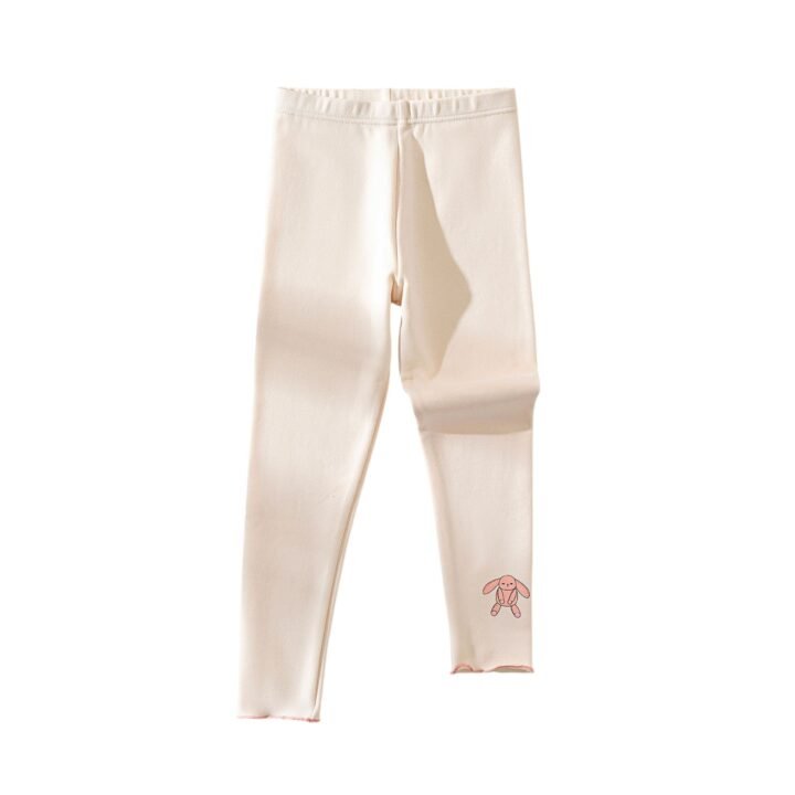 Wholesale Girls Brushed Cotton Thermal Leggings Pants  | Custom Kids Sleepwear OEM Nuohua