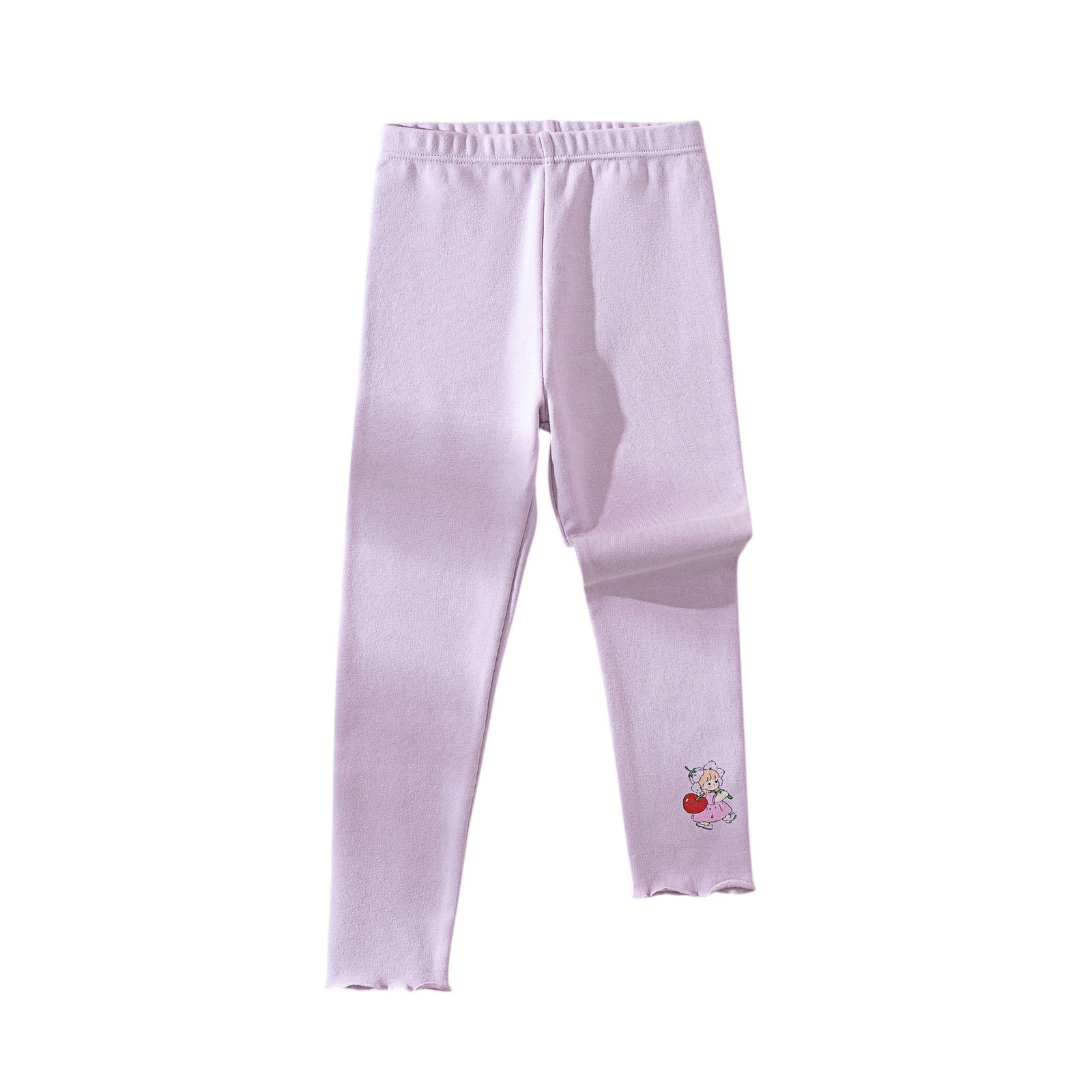 Wholesale Girls Brushed Cotton Thermal Leggings Pants  | Custom Kids Sleepwear OEM Nuohua