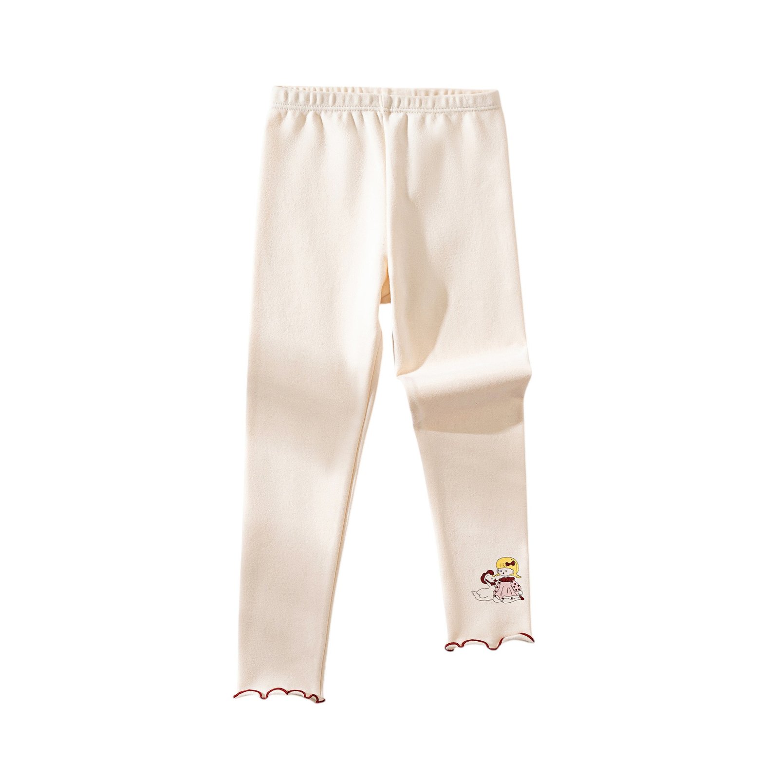Wholesale Girls Brushed Cotton Thermal Leggings Pants  | Custom Kids Sleepwear OEM Nuohua