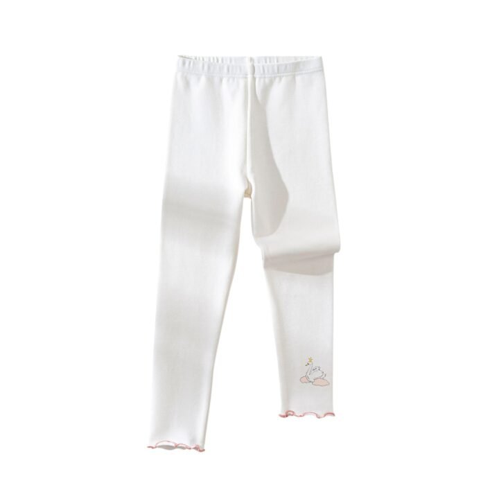 Wholesale Girls Brushed Cotton Thermal Leggings Pants  | Custom Kids Sleepwear OEM Nuohua