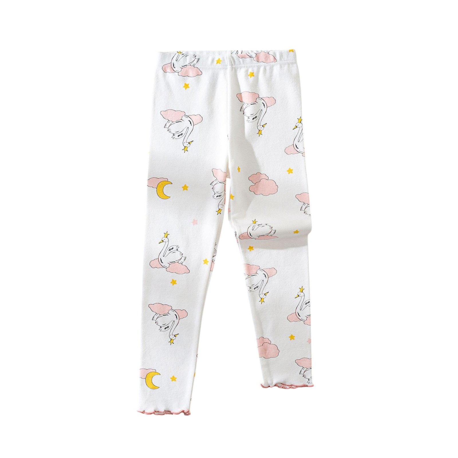Wholesale Girls Brushed Cotton Thermal Leggings Pants  | Custom Kids Sleepwear OEM Nuohua