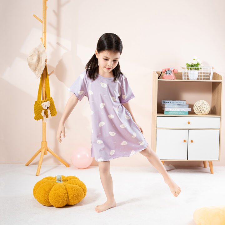 Wholesale Girls Cotton Sleepdresses OEM | Custom Kids Sleepwear ODM Nuohua