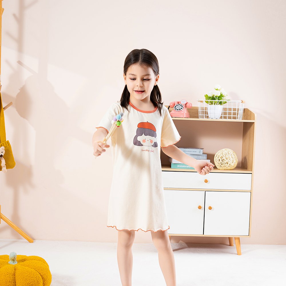 Wholesale Girls Cotton Sleepdresses OEM | Custom Kids Sleepwear ODM Nuohua