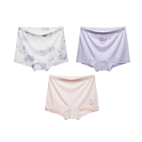 Wholesale Girls EcoCosy Boxer Briefs H1398 | Custom Kids Sleepwear OEM Nuohua