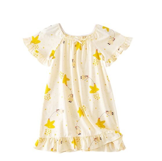 Wholesale Girls EcoCosy Nightgown H1383 | Custom Kids Sleepwear OEM Nuohua​