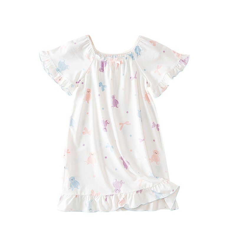 Wholesale Girls EcoCosy Nightgown H1383 | Custom Kids Sleepwear OEM Nuohua​