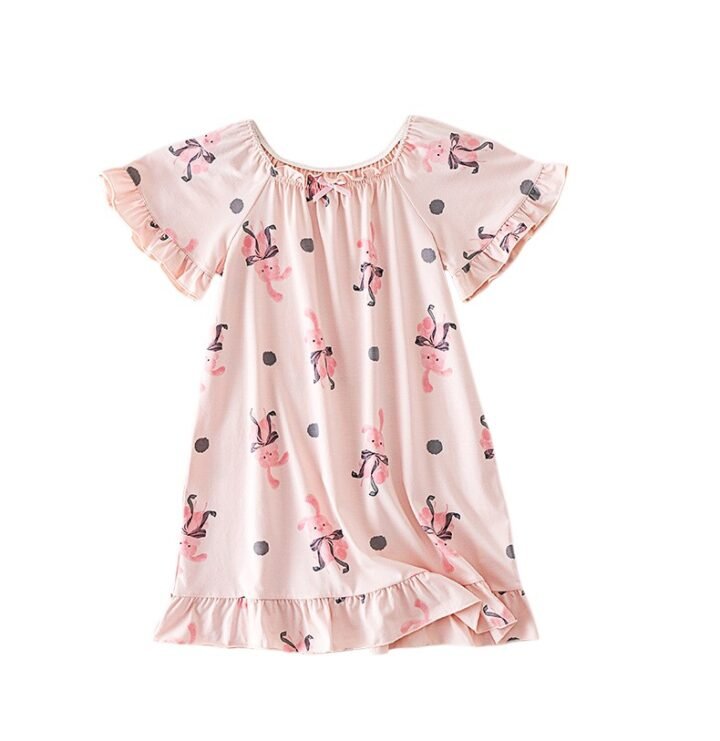 Wholesale Girls EcoCosy Nightgown H1383 | Custom Kids Sleepwear OEM Nuohua​