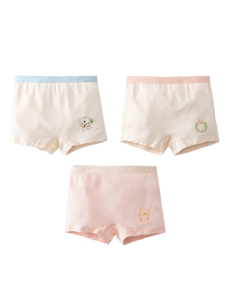 Wholesale Girls Modal Boxer Briefs H1254 | Custom Kids Sleepwear OEM Nuohua