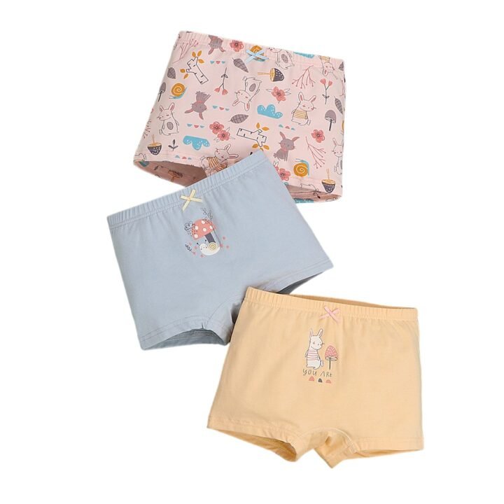 Wholesale Girls Cotton Boxer Briefs H920 | Custom Kids Sleepwear OEM Nuohua
