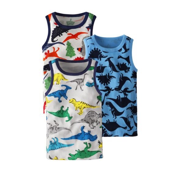 Wholesale Kids 100% Cotton Tank Tops H157 | Custom Kids Sleepwear OEM Nuohua