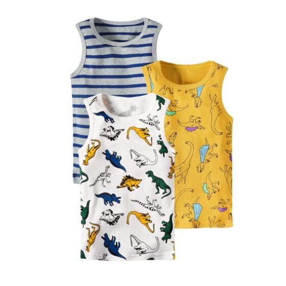 Wholesale Kids 100% Cotton Tank Tops H157 | Custom Kids Sleepwear OEM Nuohua