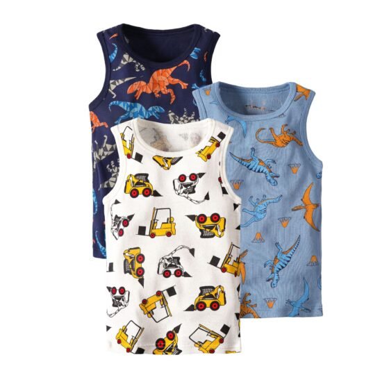Wholesale Kids 100% Cotton Tank Tops H157 | Custom Kids Sleepwear OEM Nuohua