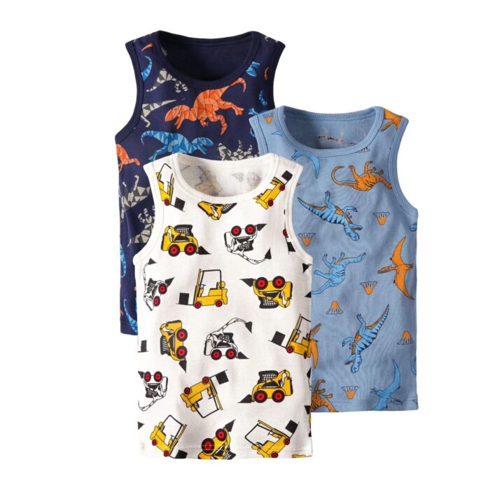 Wholesale Kids 100% Cotton Tank Tops H157 | Custom Kids Sleepwear OEM Nuohua