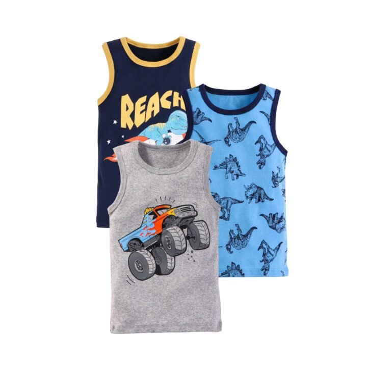 Wholesale Kids 100% Cotton Tank Tops H157 | Custom Kids Sleepwear OEM Nuohua