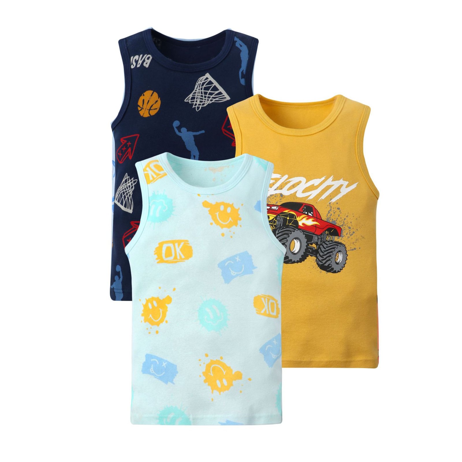Wholesale Kids 100% Cotton Tank Tops H157 | Custom Kids Sleepwear OEM Nuohua