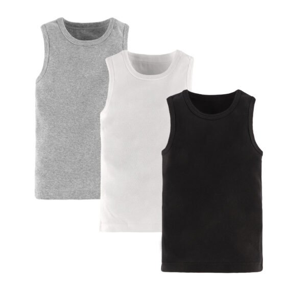 Wholesale Kids 100% Cotton Tank Tops H157 | Custom Kids Sleepwear OEM Nuohua