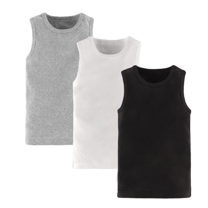 Wholesale Kids 100% Cotton Tank Tops H157 | Custom Kids Sleepwear OEM Nuohua