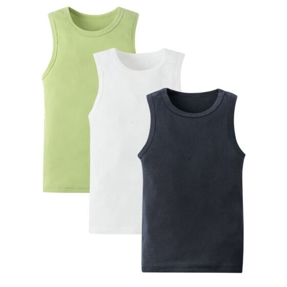 Wholesale Kids 100% Cotton Tank Tops H157 | Custom Kids Sleepwear OEM Nuohua