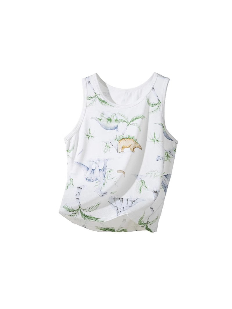 Soft bamboo fiber kids' tank tops by Nuohua