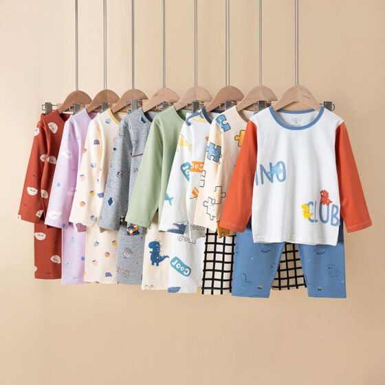 Wholesale Kids Cotton Pajama Set H1078 | Custom Kids Sleepwear OEM Nuohua