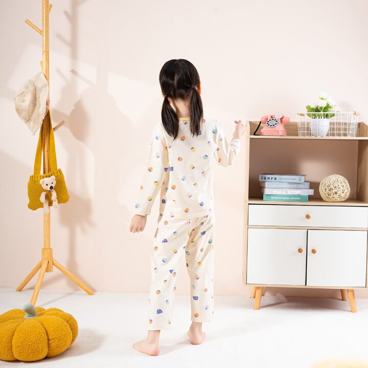 Wholesale Kids Cotton Pajama Set H1078 | Custom Kids Sleepwear OEM Nuohua