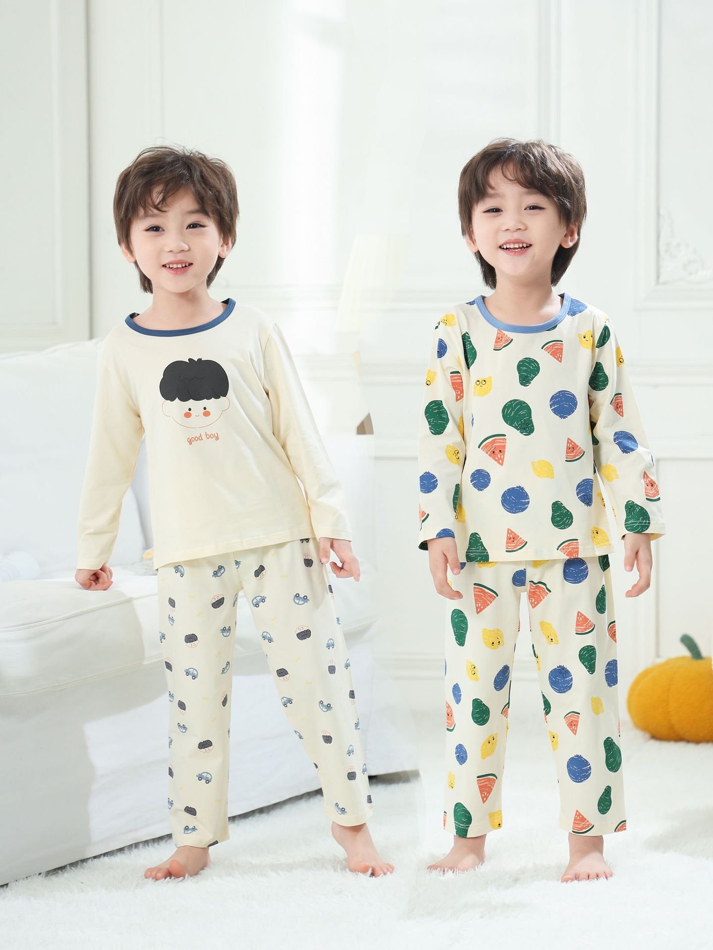 Wholesale Kids Cotton Pajama Sets H923 | Custom Kids Sleepwear OEM Nuohua