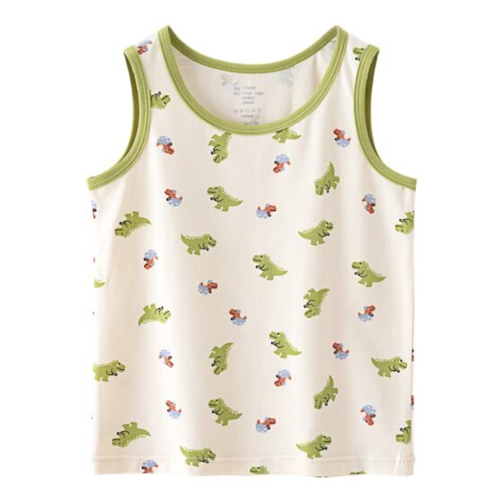 Wholesale Boys Cotton Tank Tops H1101 | Custom Kids Sleepwear OEM Nuohua