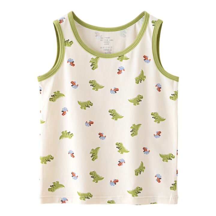 Wholesale Boys Cotton Tank Tops H1101 | Custom Kids Sleepwear OEM Nuohua