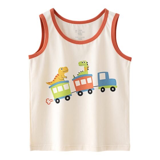 Wholesale Boys Cotton Tank Tops H1101 | Custom Kids Sleepwear OEM Nuohua